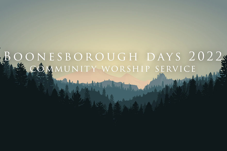 Community Worship Service at Boonesborough Days 2022 Mt. Nebo UMC of